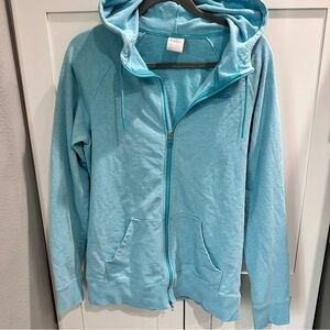 Nike 6.0 Women’s hoodie size large blue high neck full zip hidden pocket